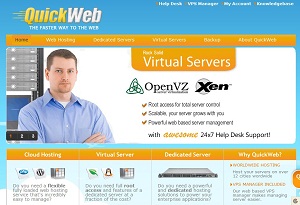 便宜VPS:QuickWeb $15/年OpenVZ-128MB/6GB/月200GB流量
