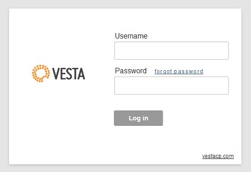 VestaCP登陆界面